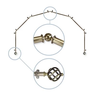 Rod Desyne Twist 6 Sided Bay Window