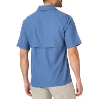 Smiths Workwear Performance Fishing Mens Regular Fit Short Sleeve Button-Down Shirt