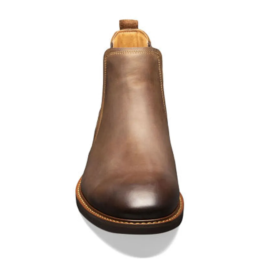 Florsheim Mens Chalet Plain Toe Gore Flat Heel Chelsea Boots
