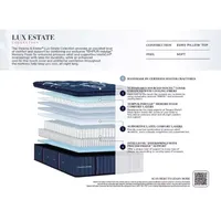 Stearns & Foster® Lux Estate Medium Euro Pillow Top - Mattress + Box Spring