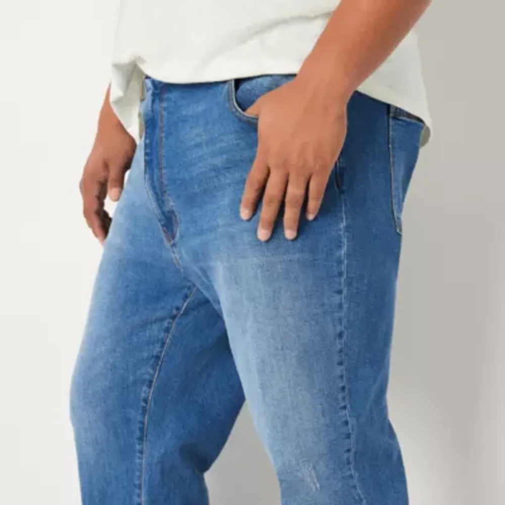 mutual weave Big and Tall Mens Straight Leg Jeans