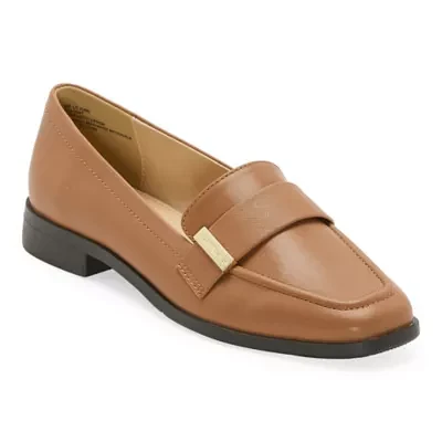 Liz Claiborne Womens June Square Toe Loafers