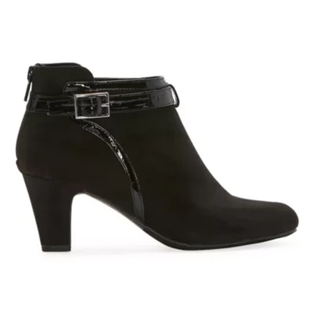 east 5th Womens Basin Stacked Heel Booties