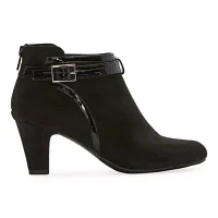 east 5th Womens Basin Stacked Heel Booties