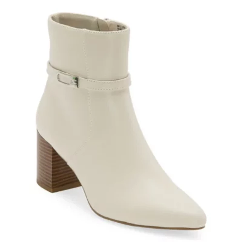 Liz Claiborne Womens Tudor Stacked Heel Booties