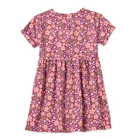 Okie Dokie Toddler & Little Girls Short Sleeve A-Line Dress