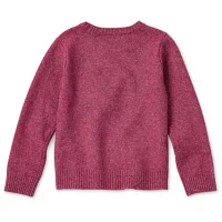 Okie Dokie Toddler & Little Girls Crew Neck Long Sleeve Pullover Sweater