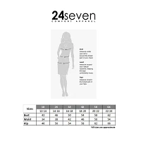 24seven Comfort Apparel Womens Short Sleeve Wrap Dress Plus