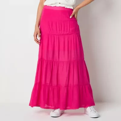 by&by Womens High Rise Maxi Skirt - Juniors