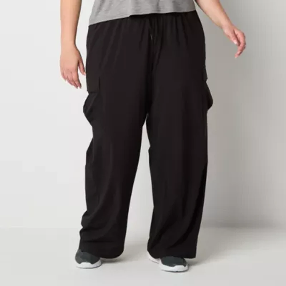 Xersion Womens Mid Rise Straight Cargo Pant Plus