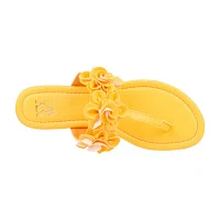 New York & Company Womens Liana T-Strap Flat Sandals