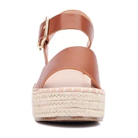 New York & Company Womens Elandra Espadrille Heeled Sandals