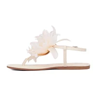 New York & Company Womens T-Strap Flat Sandals