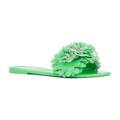 New York & Company Womens Anella Flat Sandals