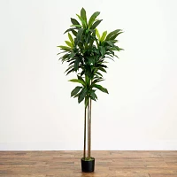 Nearly Natural 7' Dracaena With Real Touch Leaves Artificial Plant