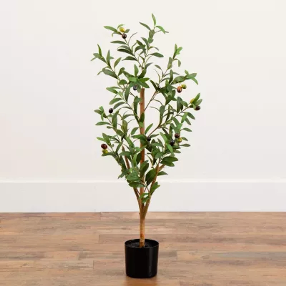 Nearly Natural 3' Olive With Natural Trunk Artificial Plant