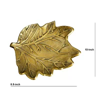 Nearly Natural 10" Gold Tree Of Life Leaf Decorative Tray