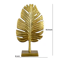 Nearly Natural 15.5" Golden Leaf Figurine