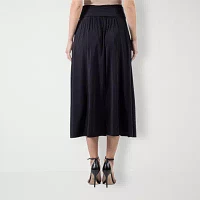 24seven Comfort Apparel Womens Stretch Fabric Maxi Skirt