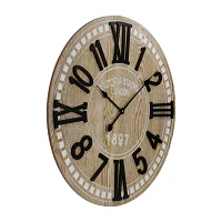 Northlight 24" Battery Operated Roman Numeral & Block Numbers Wall Clock