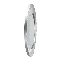 Northlight 20" Silver Contemporary Fluted Round Wall Mirror