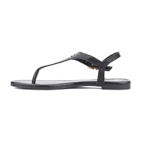 New York & Company Womens Nari T-Strap Flat Sandals