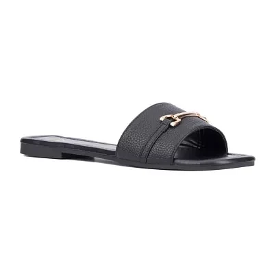 New York & Company Womens Naia Flat Sandals