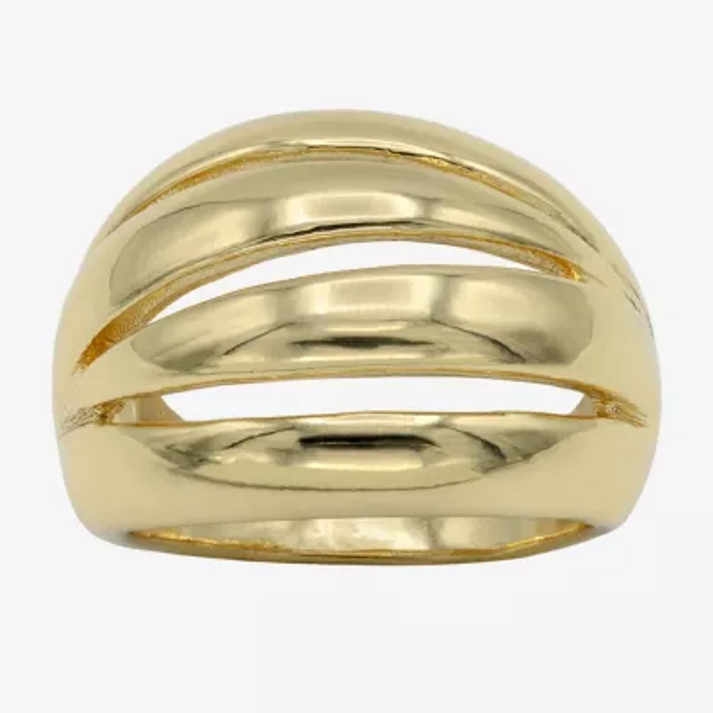 Bijoux Bar Gold Tone 4MM 14K Gold Over Brass Band