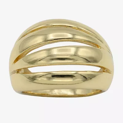Bijoux Bar Gold Tone 4MM 14K Gold Over Brass Band