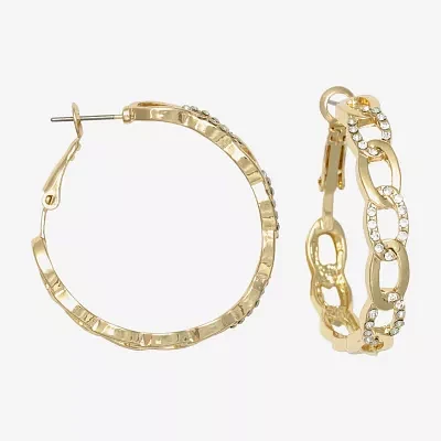 Bold Elements Womens 38mm Hoop Earrings