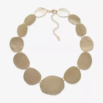 Bold Elements Gold Tone Collar Necklace