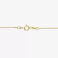 (G/Si2) Womens 1/2 CT. T.W. Lab Grown White Diamond 10K Gold Cross 18 Inch Pendant Necklace