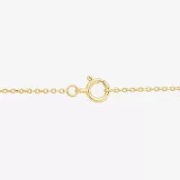 Womens 1 CT. Lab Grown White Diamond 14K White Gold 18 Inch Pendant Necklace