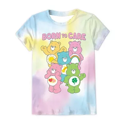 Little & Big Girls Crew Neck Short Sleeve Care Bears Graphic T-Shirt