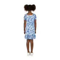 Speechless Big Girls Short Sleeve Cap Bodycon Dress