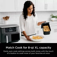 Ninja Foodi 6-in-1 8 Quart 2-Basket Air Fryer with DualZone Technology