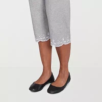 Alfred Dunner Crystal Springs Womens Capri Pants