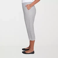 Alfred Dunner Crystal Springs Womens Capri Pants