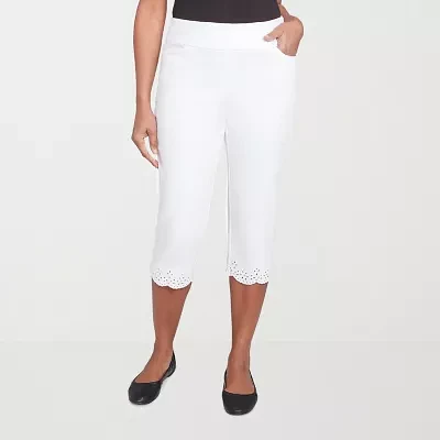 Alfred Dunner Crystal Springs Womens Capri Pants