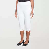 Alfred Dunner Crystal Springs Womens Capri Pants
