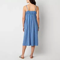 a.n.a Womens Sleeveless Striped Sundress
