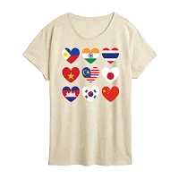 Womens Crew Neck Short Sleeve Barbie Graphic T-Shirt