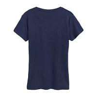 Womens Crew Neck Short Sleeve Graphic T-Shirt