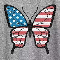 Womens Crew Neck Short Sleeve Graphic T-Shirt