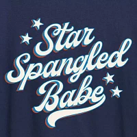 Womens Crew Neck Short Sleeve Graphic T-Shirt