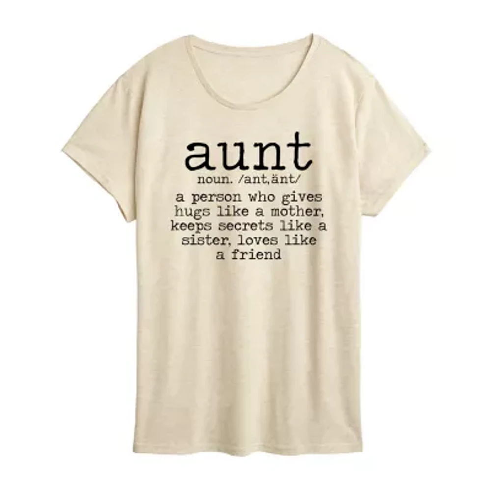 Womens Crew Neck Short Sleeve Graphic T-Shirt