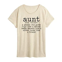 Womens Crew Neck Short Sleeve Graphic T-Shirt