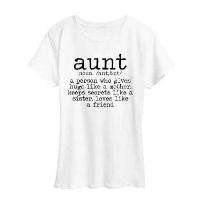 Womens Crew Neck Short Sleeve Graphic T-Shirt
