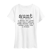 Womens Crew Neck Short Sleeve Graphic T-Shirt