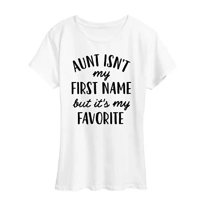 Womens Crew Neck Short Sleeve Graphic T-Shirt
